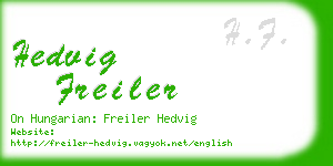 hedvig freiler business card
